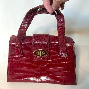 Lucille De Paris alligator vintage bag,